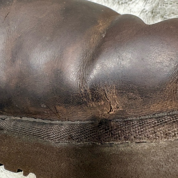 Leather UGG Brown Boots sz10 - Picture 12 of 15